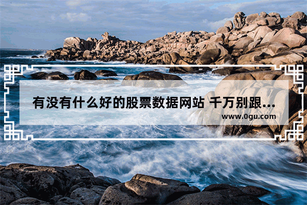 有没有什么好的股票数据网站 千万别跟我说东方财富