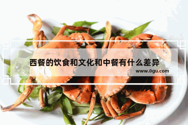 西餐的饮食和文化和中餐有什么差异