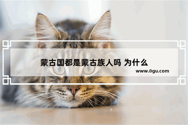蒙古国都是蒙古族人吗 为什么