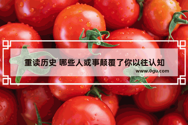 重读历史 哪些人或事颠覆了你以往认知
