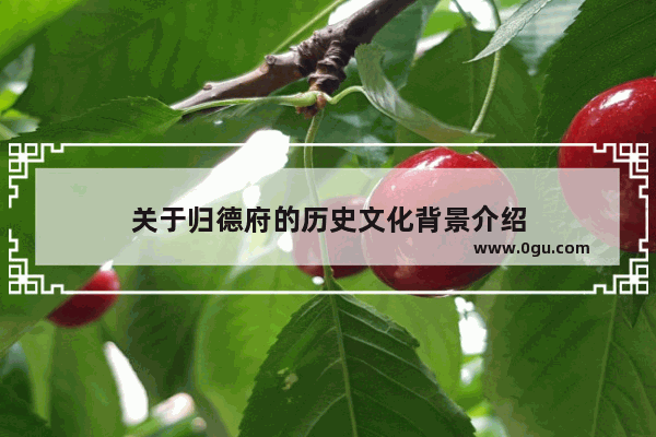 关于归德府的历史文化背景介绍