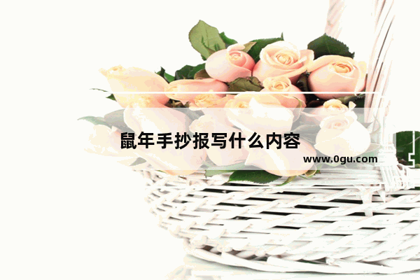 鼠年手抄报写什么内容