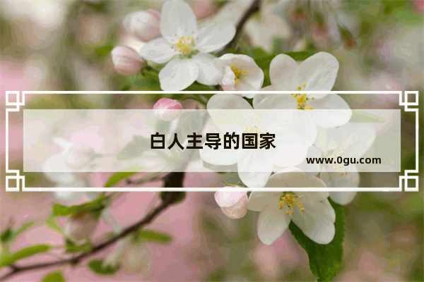 白人主导的国家