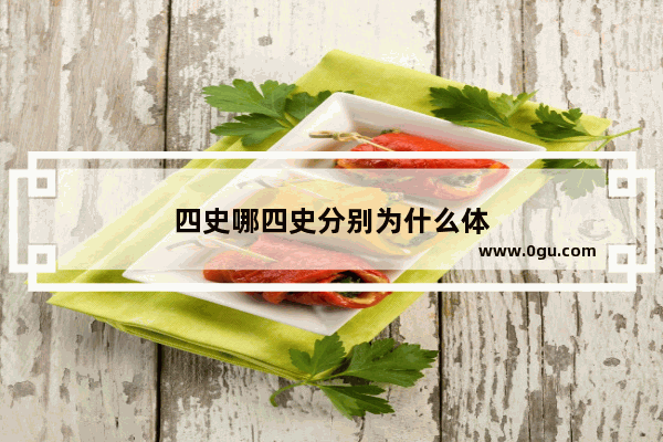 四史哪四史分别为什么体