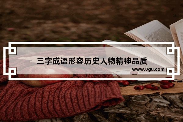 三字成语形容历史人物精神品质