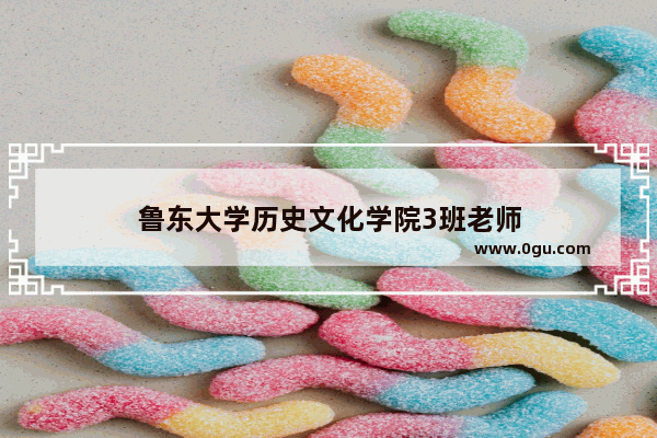 鲁东大学历史文化学院3班老师