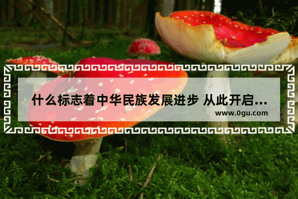 什么标志着中华民族发展进步 从此开启了新纪元
