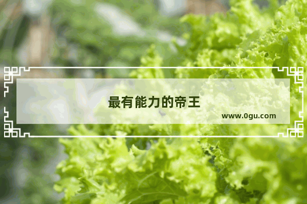 最有能力的帝王