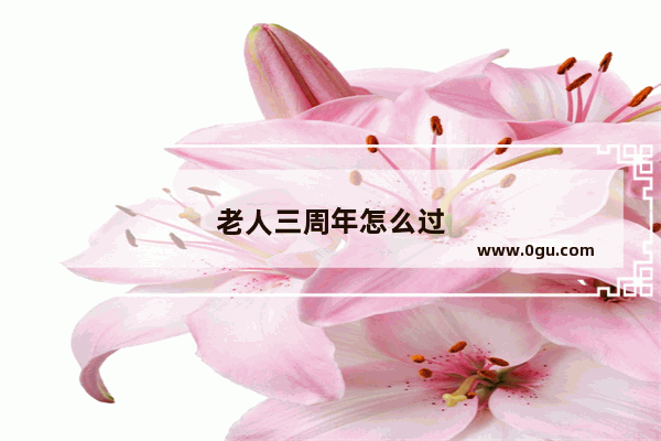 老人三周年怎么过