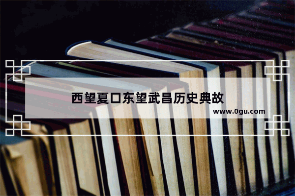 西望夏口东望武昌历史典故