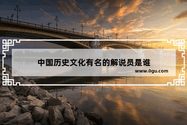 中国历史文化有名的解说员是谁