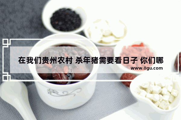 在我们贵州农村 杀年猪需要看日子 你们哪里呢