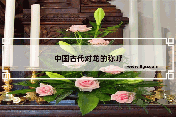 中国古代对龙的称呼
