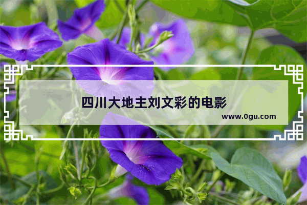 四川大地主刘文彩的电影