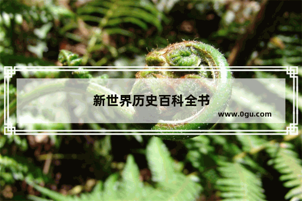 新世界历史百科全书