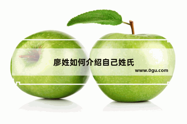 廖姓如何介绍自己姓氏