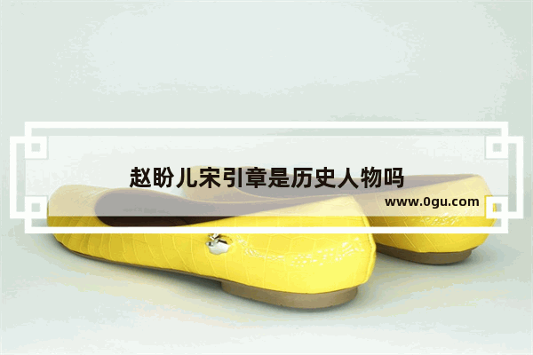 赵盼儿宋引章是历史人物吗