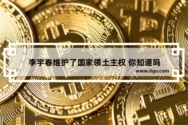 李宇春维护了国家领土主权 你知道吗
