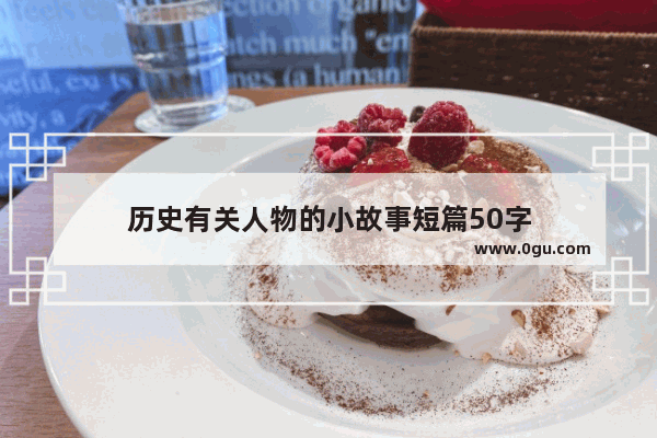 历史有关人物的小故事短篇50字