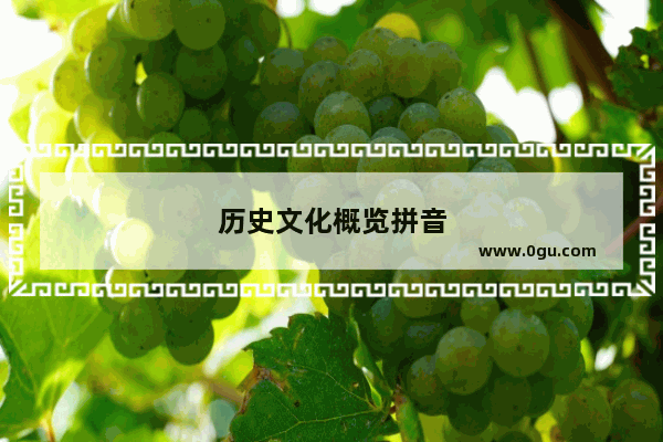 历史文化概览拼音
