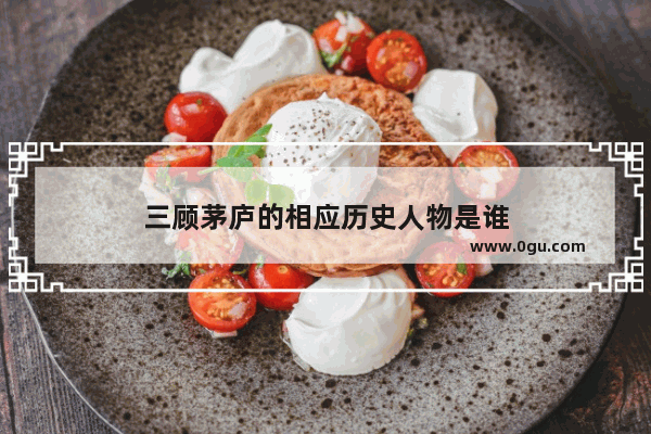 三顾茅庐的相应历史人物是谁