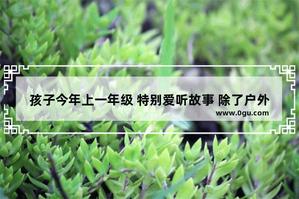 孩子今年上一年级 特别爱听故事 除了户外活动时间 基本都在听 这样到底好不好