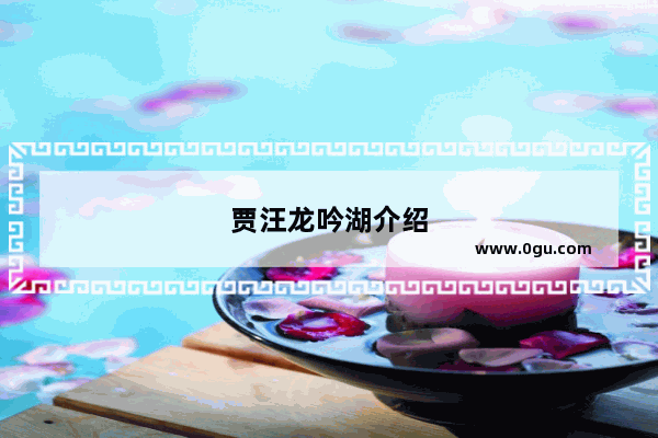 贾汪龙吟湖介绍