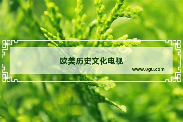 欧美历史文化电视