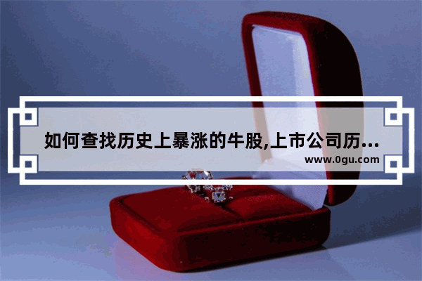 如何查找历史上暴涨的牛股,上市公司历史最久多少年