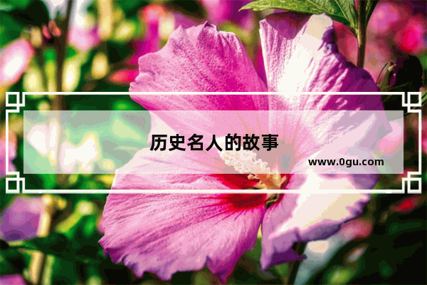 历史名人的故事