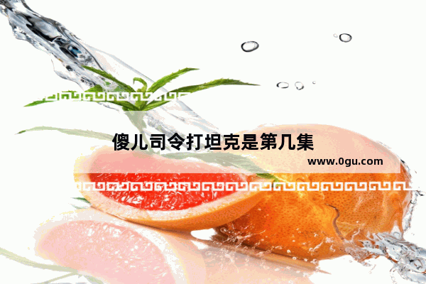 傻儿司令打坦克是第几集