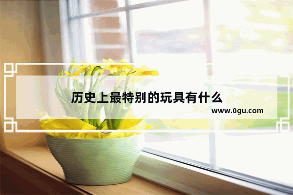 历史上最特别的玩具有什么