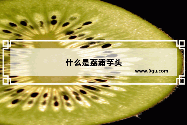 什么是荔浦芋头