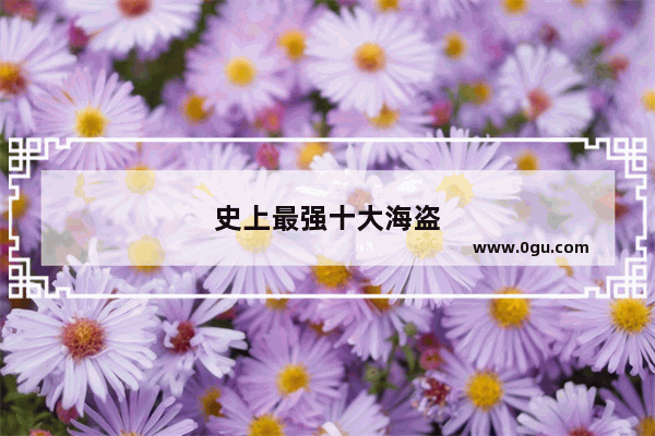 史上最强十大海盗