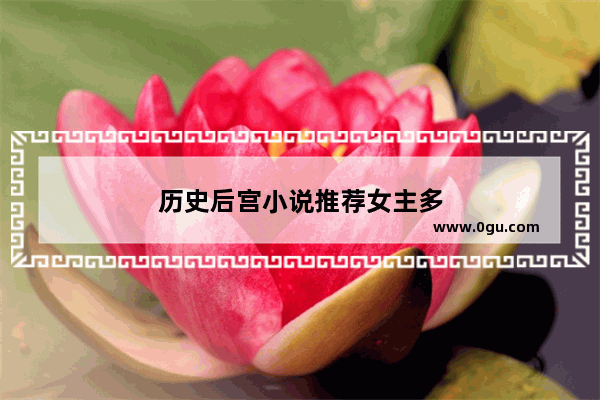 历史后宫小说推荐女主多