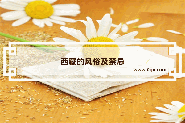 西藏的风俗及禁忌