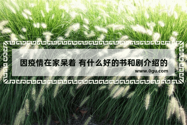 因疫情在家呆着 有什么好的书和剧介绍的