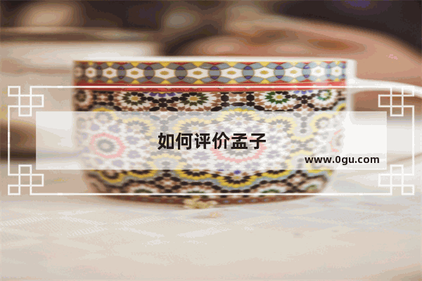 如何评价孟子