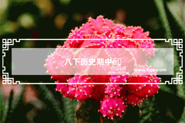 八下历史期中选择题答题技巧
