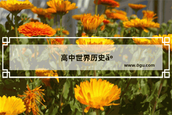 高中世界历史人教版