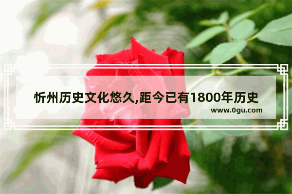 忻州历史文化悠久,距今已有1800年历史英语怎么说,忻州历史文化悠久