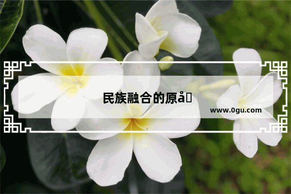 民族融合的原因