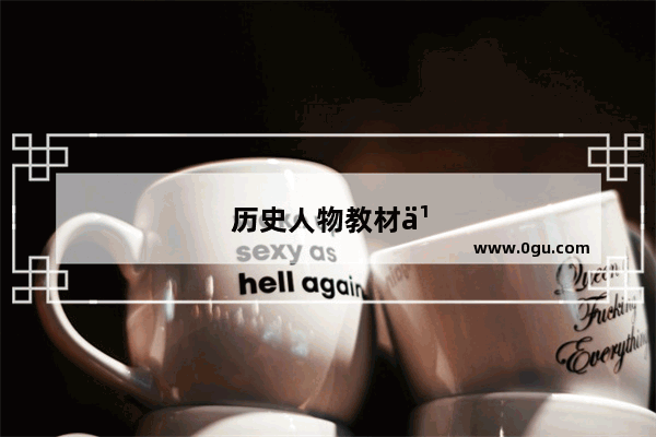 历史人物教材书