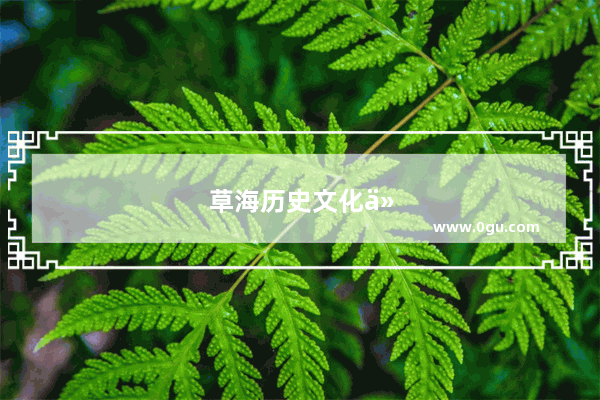 草海历史文化介绍