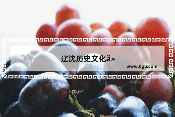 辽沈历史文化介绍