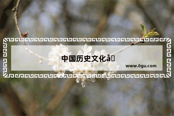 中国历史文化名城名词解释汇总