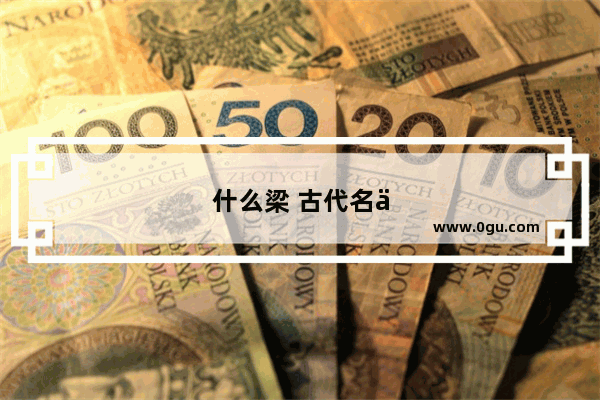 什么梁 古代名人