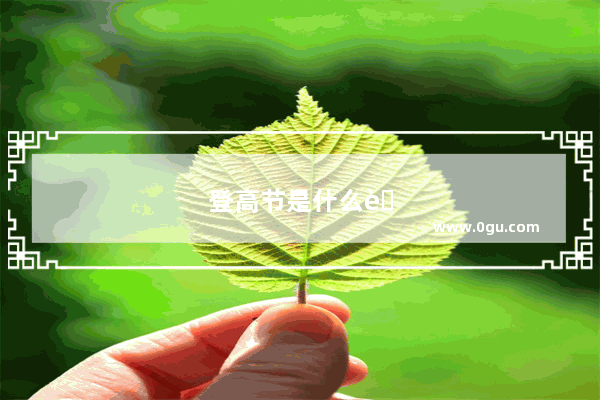 登高节是什么节