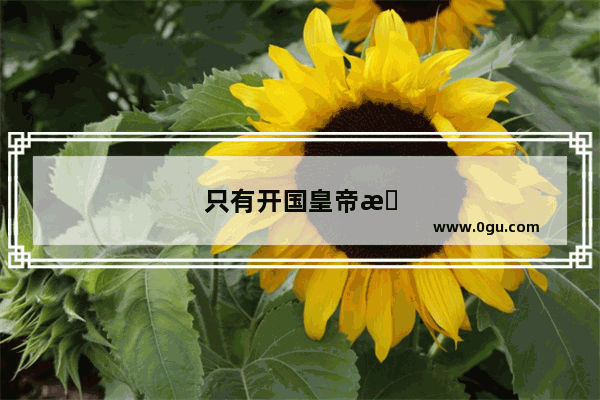 只有开国皇帝才能称得上“祖” 但是为什么清朝有三个“祖”