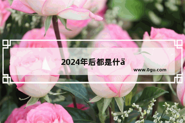 2024年后都是什么年